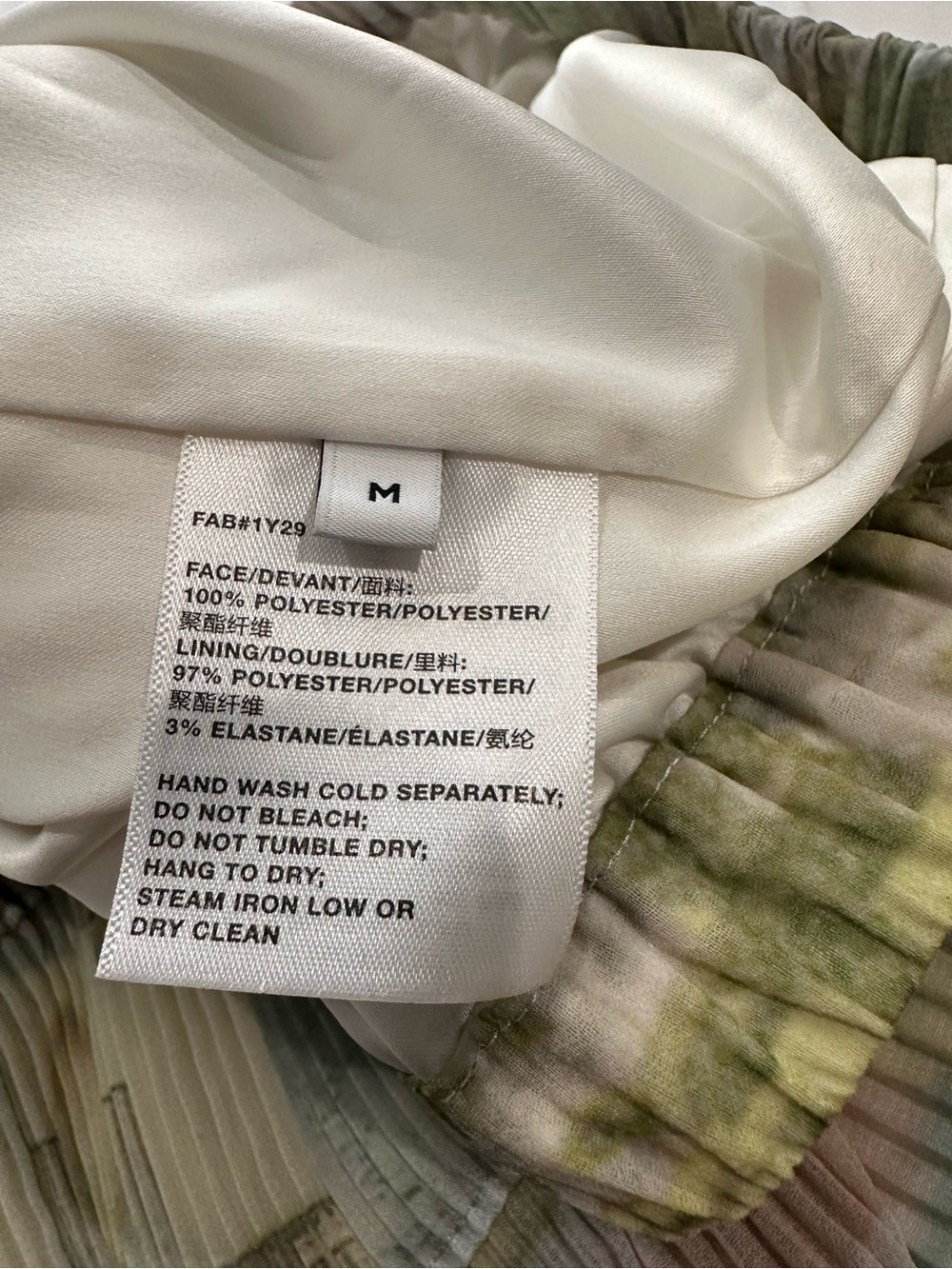 Lafayette 148 New York Pastel Scenic Pleated Maxi Skirt Sz M-L - Picture 8 of 15